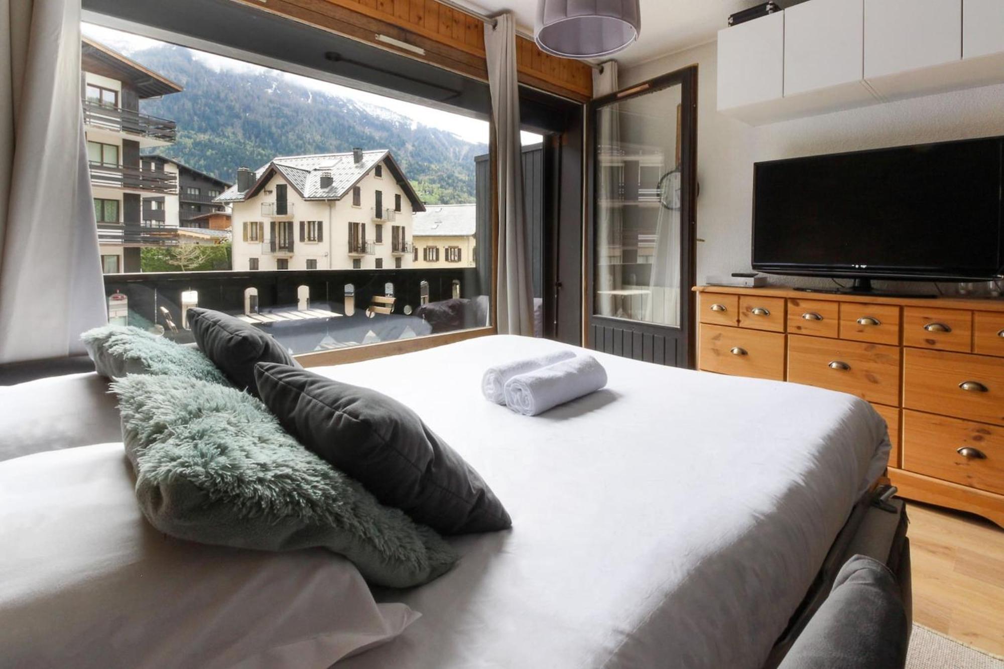 Les Dryades - Renove - Balcon Avec Vue Mt Blanc Les Houches Kültér fotó